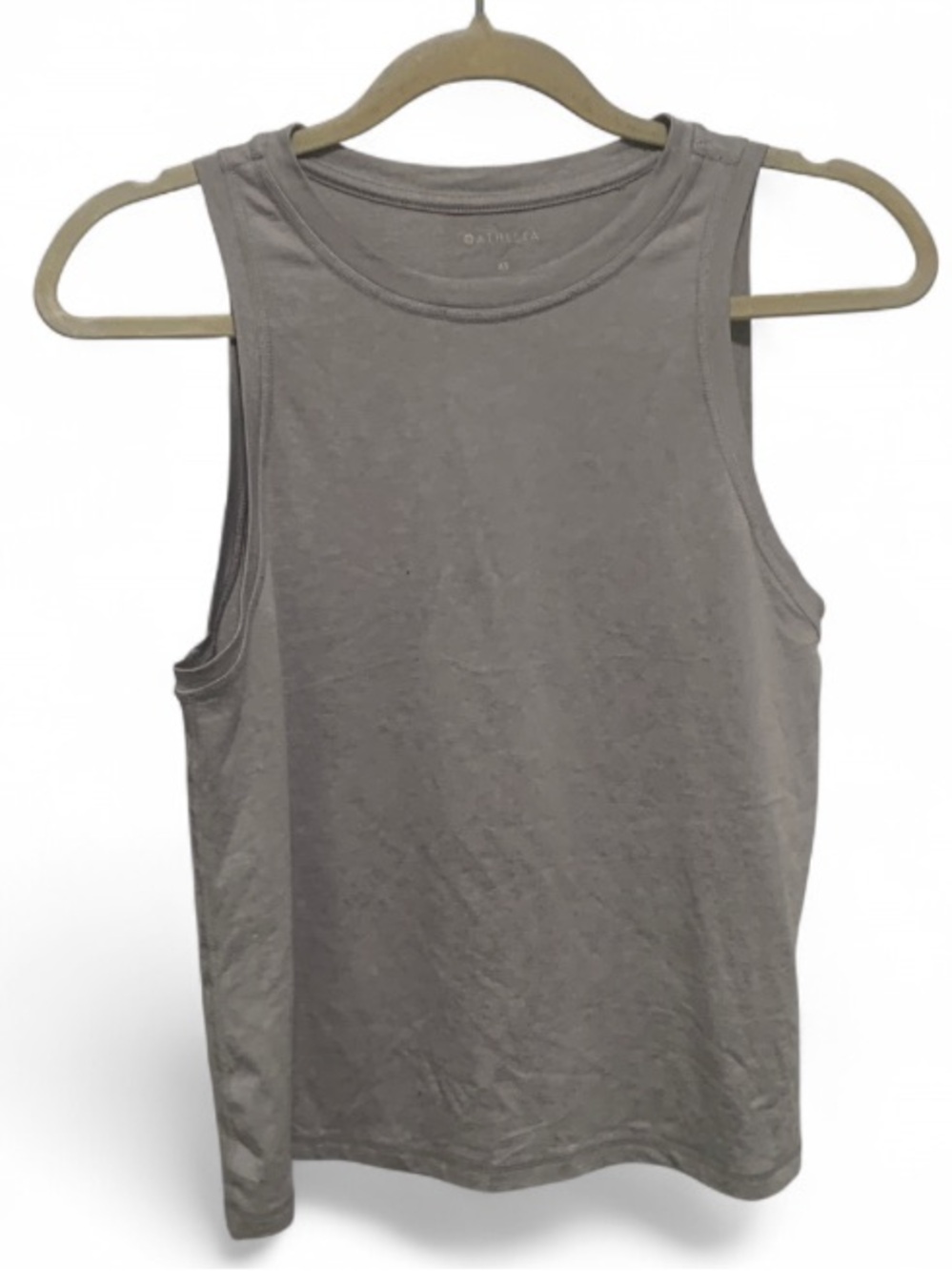 Athleta Uptempo High Neck Tank Top - Light Gray